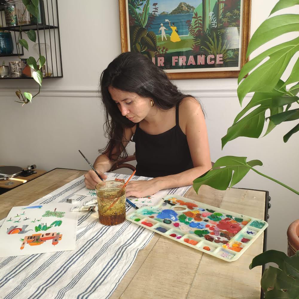 Interview d'Ariane Butto, l'illustratrice de notre bougie illustrée Douce Nuit - La Belle Mèche