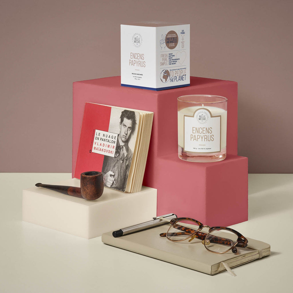 Bougie Parfumée Encens Papyrus - La Belle Mèche