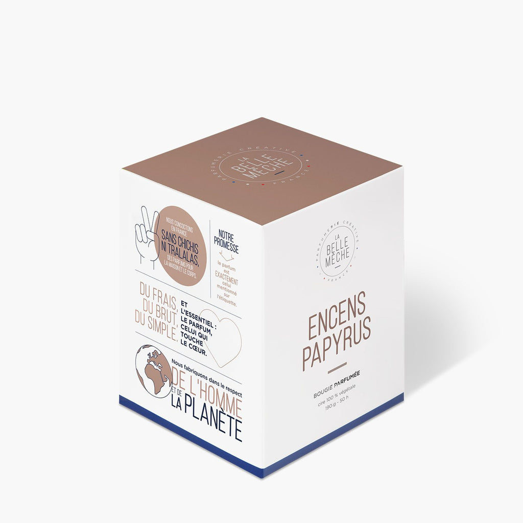 Bougie Parfumée Encens Papyrus - La Belle Mèche