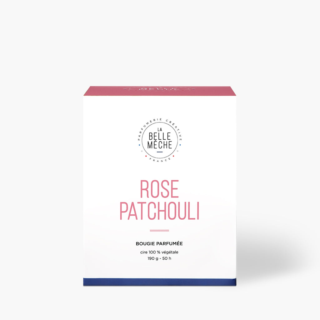 Bougie parfumée naturelle Rose Patchouli